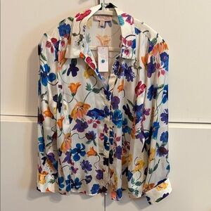 Philosophy Floral Button-Up Blouse in Multicolor